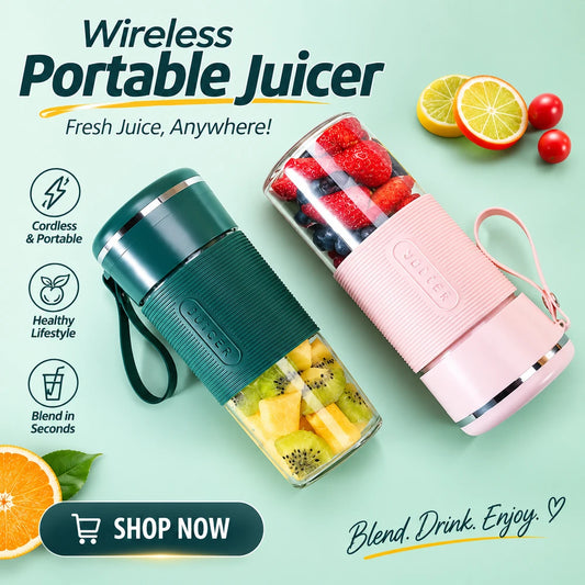 Portable Glass Smoothie Blender