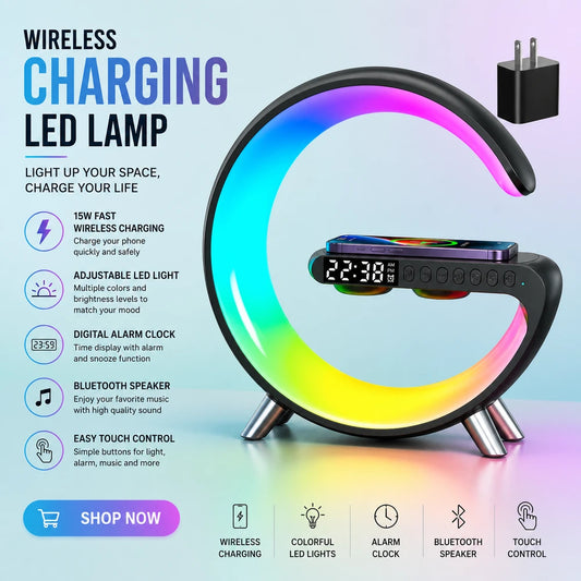 Smart Wireless Charging Bedside Lamp